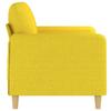 Vidaxl Sofa 2-Osobowa, Jasnożółta, 120 Cm, Tapicerowana Tkaniną