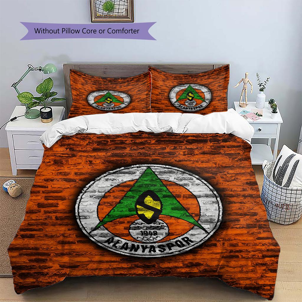 Alanyaspor  Pattern Bedding Quilt Set  Home Decoration  Gift (1 * duvet cover + 2 * pillowcase  without core)