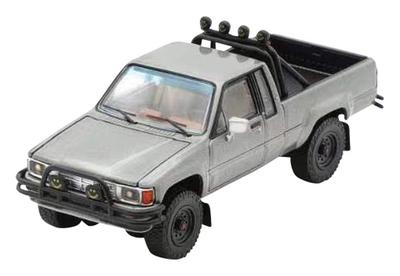 Produkty Gaincorp Skala Toyota Hilux SR5 XTRA Kabina 1985 Gotowy Model 1/64 - (LHD) - Szary,