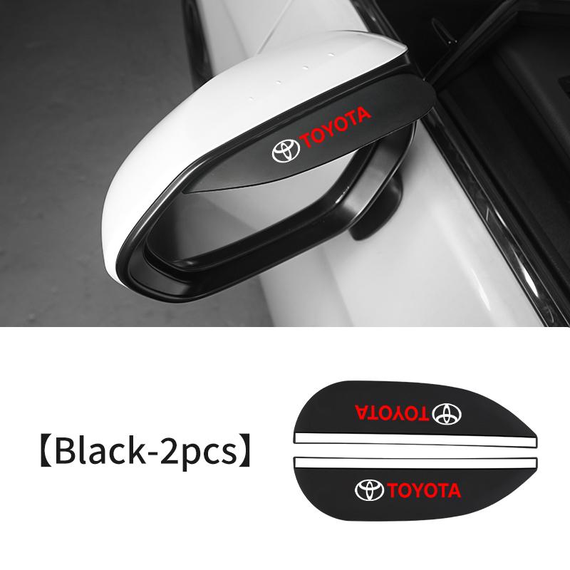 

2PCS Car Rearview Mirror Rain Shield Stickers Rain Eyebrow For Toyota Corolla Yaris Camry Prius RAV4 CHR Hilux Aygo Accessories