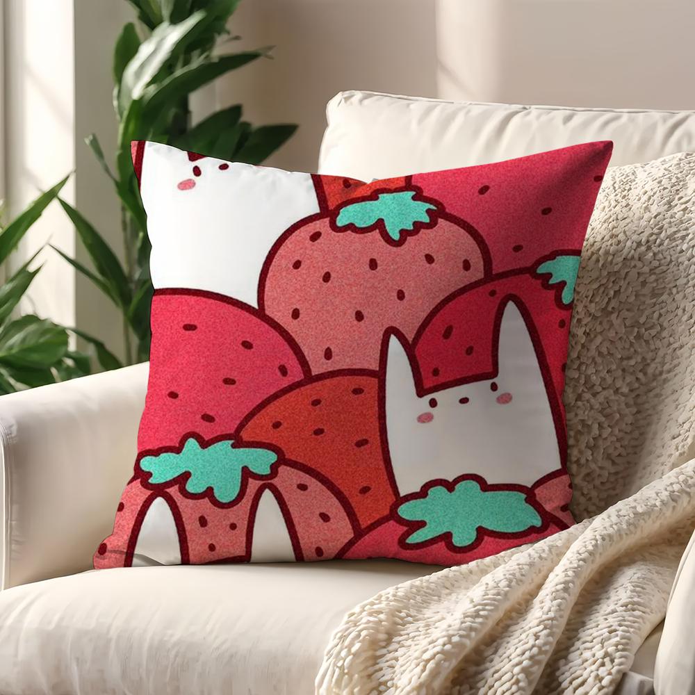 Cartoon Cute Fruit cushion cover For Pillow Printing Sofa Decoration Home Car Room Coffee Shop Office Nordic Simplicity
