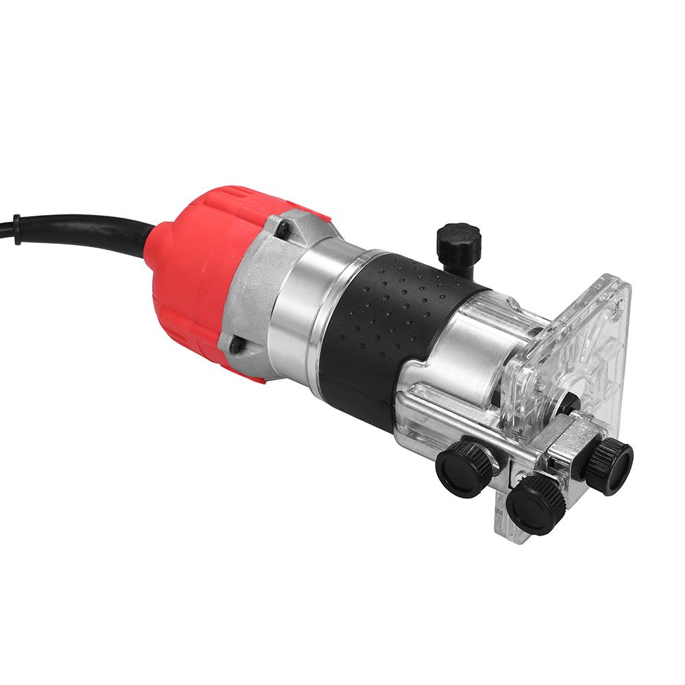 Avec guide transparent des bords de base en bois coupe-bordure électrique pour coupe-bordure 800 W 220 V Fraise à bord à une seule main stratifié 30 000 tr//min Fraise verticale Kecheer