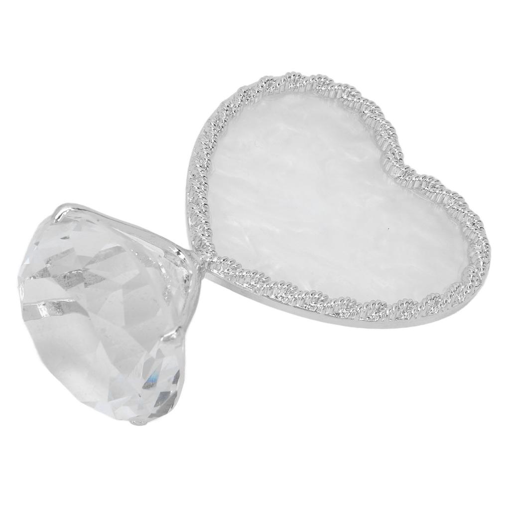 Nail Display Stand Heart Shaped Design Fashion Elegant   Glossy   Double Sided Nail Tip Holder for Nail Beauty