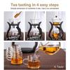High Borosilicate Glass Semi-Automatic Teapot Set Magnetic Teapot Suit  Kitchen