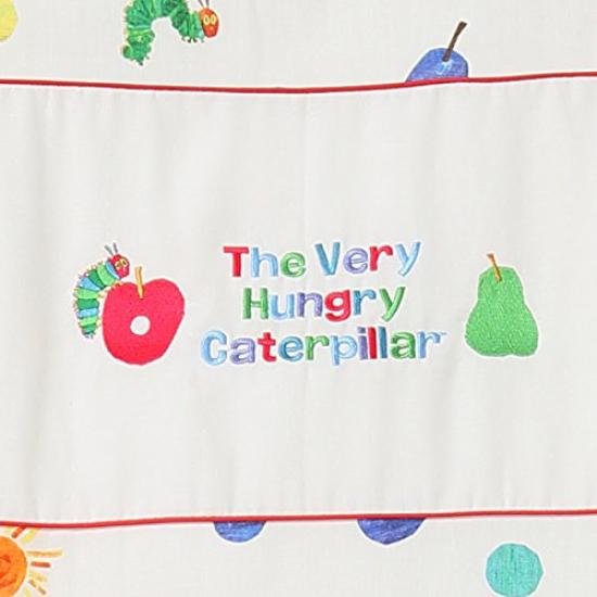 Dvojitý gázový kryt Hungry Caterpillar vyrobený v Japonsku 102 x 128 cm baby.e-sleep