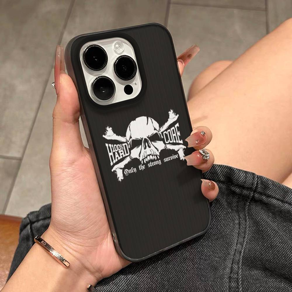 100 Hardcore Dog To The Bone Soft Corrugated Transparent Phone Case For IPhone 17 15 16 11 12 13 14 Pro Max Plus Pro