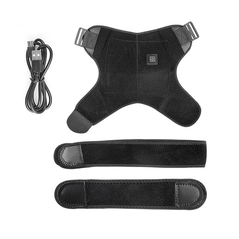 

Электрические плечевые накладки с подогревом, на одно плечо, шаль для горячего компресса, регулируемый USB плечевой ремень с трехступенчатым контролем температуры