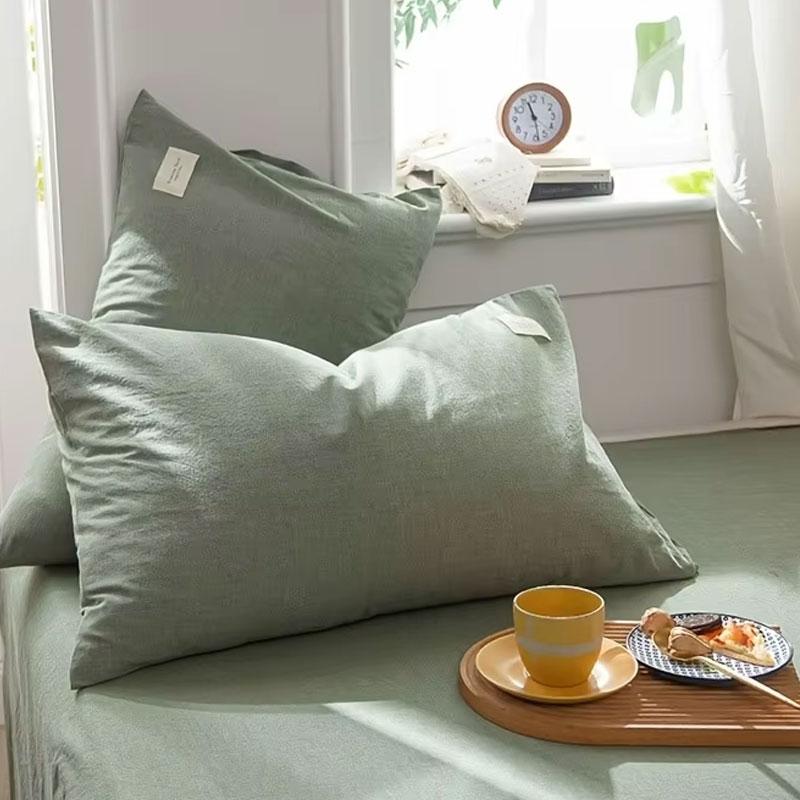 100 Percent Cotton Brushed Twill Pillowcase Envelope Closure Soft Cozy Bed Pillow Cover 48x74cm