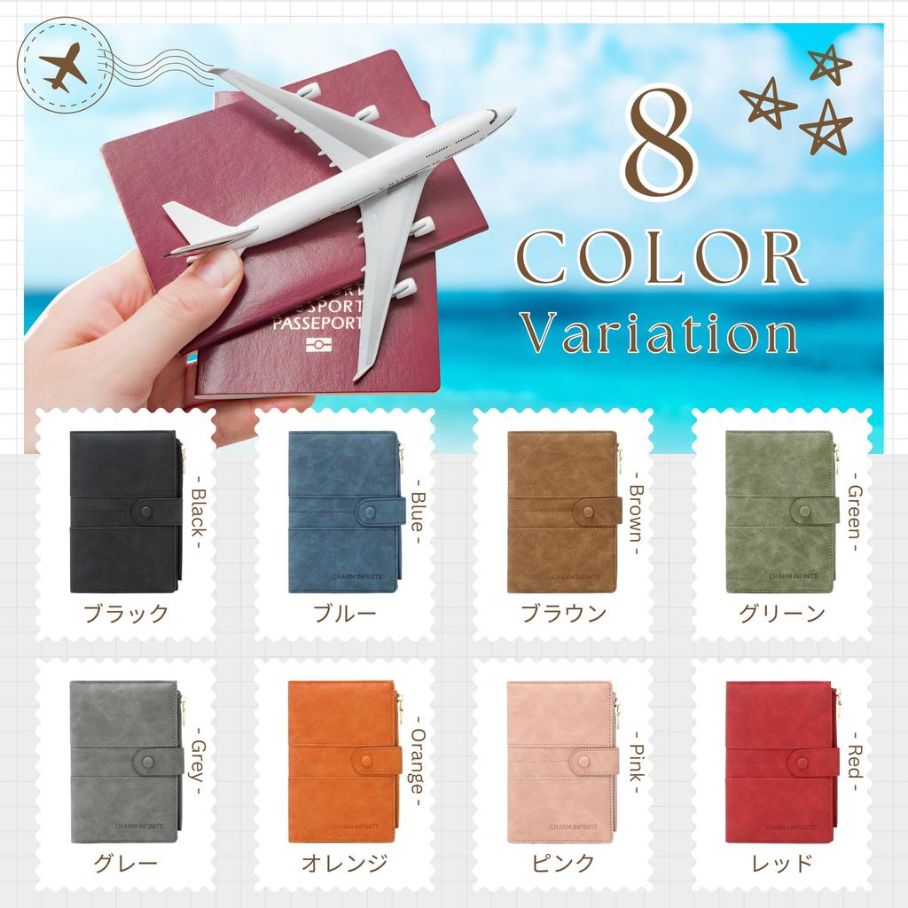 VOLAN Passport Case with RFID Blocking and Skimming Card for Men and Women Protection, Storage, (Blue)