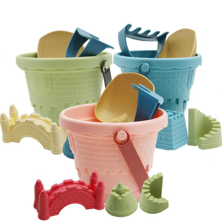 Children s Castle Sandpit Toy Set: Beach Bucket, Sand Tools, Baby Water Play 16*17 CM