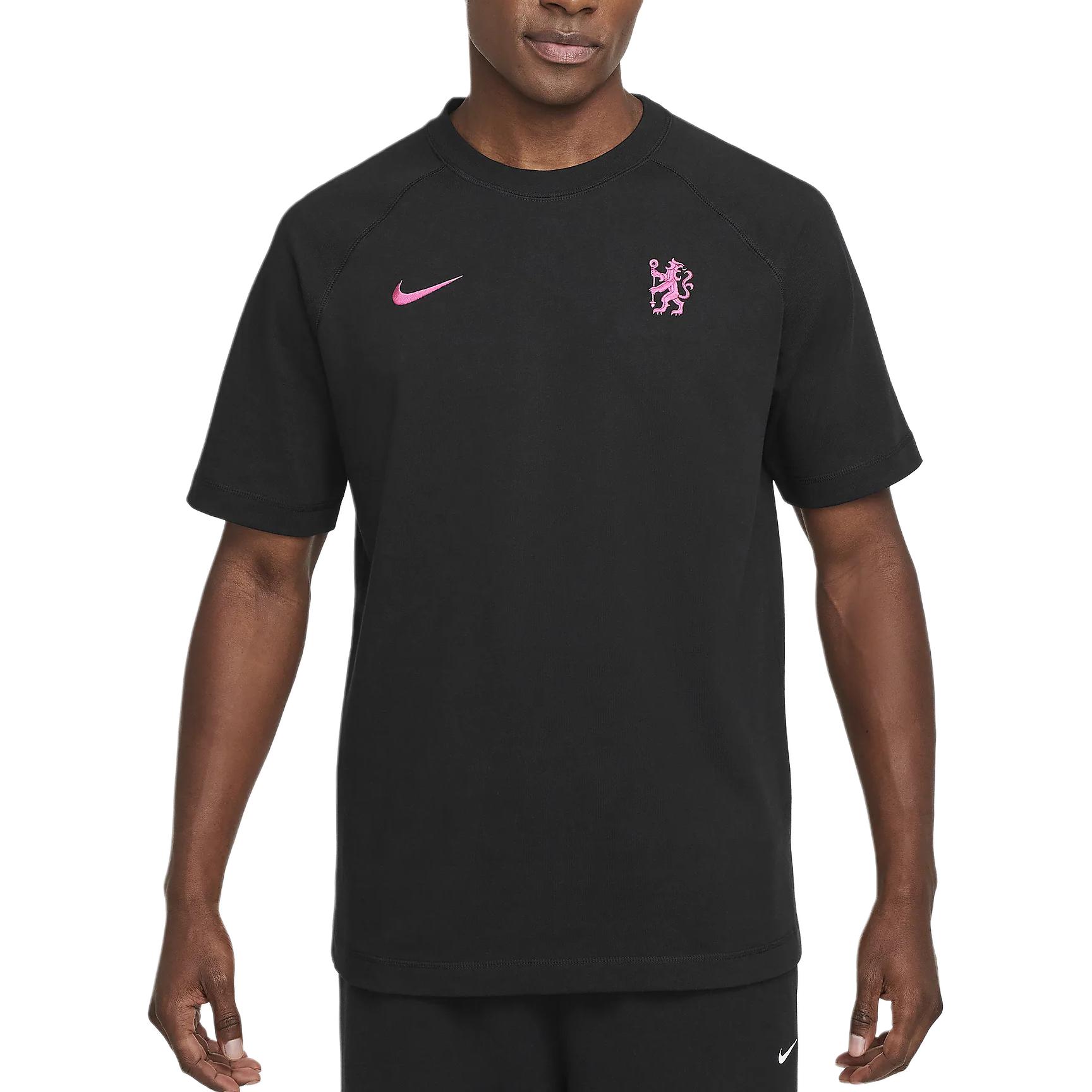 

Nike Chelsea FC FW24 Travel Third Football Pullover Crew Neck Short Sleeve T-Shirt Men Tops Black HM1116-011 S