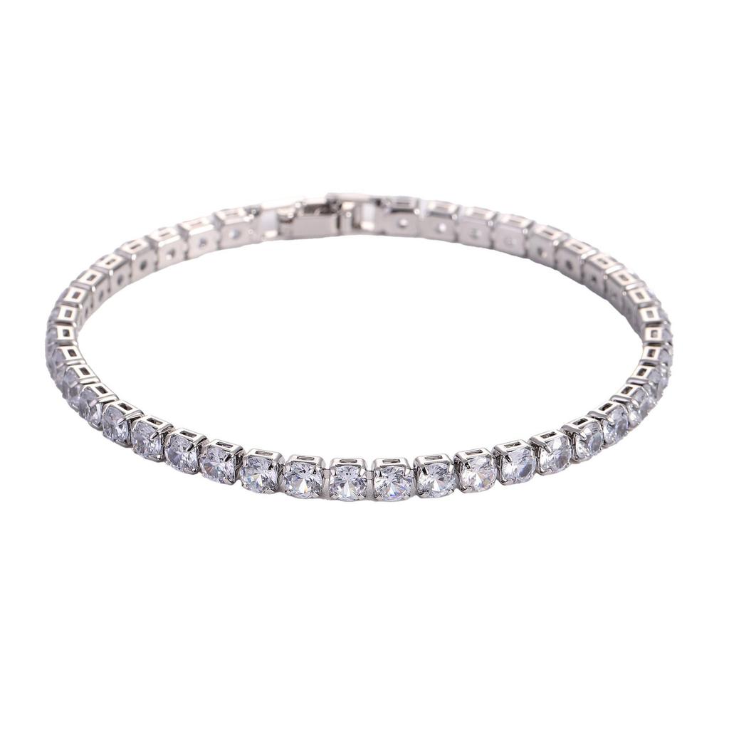 Trendy Zircon Hip-Hop Bracelet & Anklet – Simple, Stylish Gift Accessory