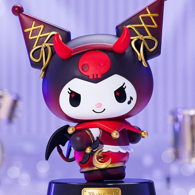 Sanrio Cartoon Anime Series Kuromi Doll Girl My Melody Figure Leshen Style Ornament Decoration Trendy Peripheral Gifts Poseable Articulated Scale