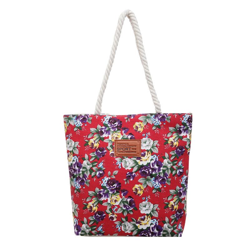 New Fresh Style Tote Bag for Women, Large Capacity Casual Shoulder Handbag, Commuter and Shopping Bag with Zipper