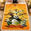 Flannel BlanketKung Fu Panda Warm Soft Throw Blanket for Indoor Sofa Bed Living Room Use