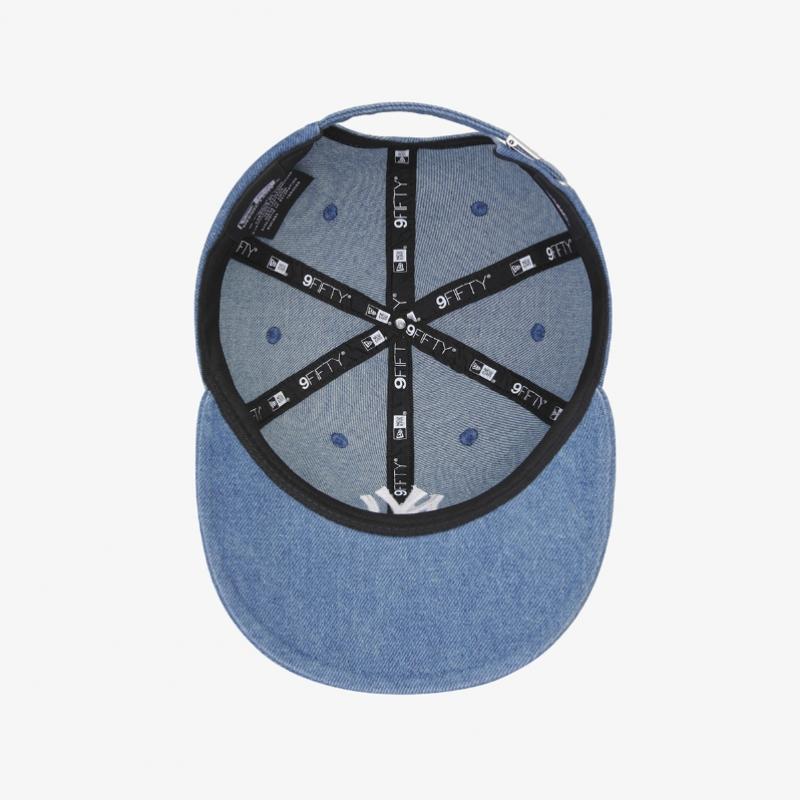New Era Mlb New York Yankees Jeansowy Basic Retro Korona Strapback Niebieski 15131625