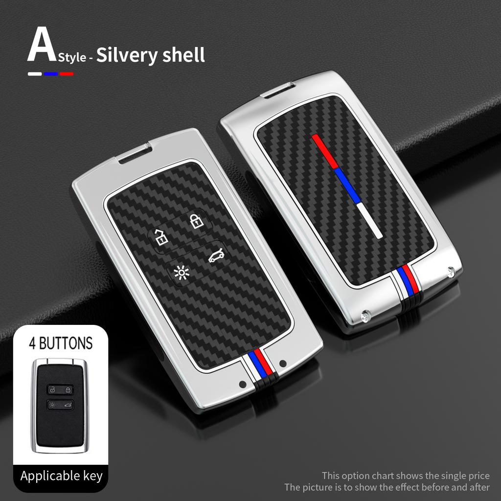 Zinc Alloy Car Key Case Cover For Renault Koleos Kadjar Scenic Megane Sandero Espace Clio Captur Kangoo Laguna Talisman Twingo