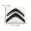 Plata Negra para Citroën C1 C2 C4 C5 Elysee ABS Cromo Logo Emblema Letras Insignia Estilo Exterior del Coche Pegatina Trasera del Maletero del Automóvil