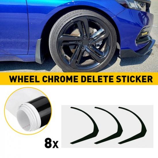 Chrome Delete Blackout Overlay for 2018-22 Honda Accord Touring 19" Wheel Rims