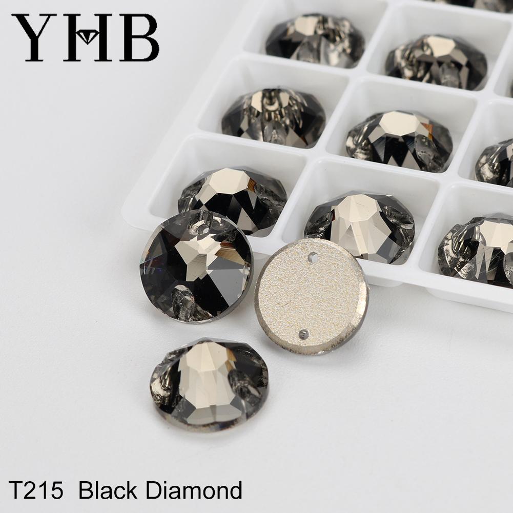 YHB Top Quality XIRIUS Glass Crystal AB Moonlight Sewing Stones Flatback Sew on Rhinestones For Garment Clothes Bags
