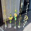 Sonnenblumen Windspiele Kristall Mond Sonnenfänger Hängende Raumdeko Traumfänger Garten Kinderzimmer Fensterdeko Dekorationen Geschenke