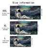 Astronaut Mouse Pad Large Computer Office Game Table Mat Xxl Rubber AntiSlip Stitched Edge Keyboard Mats Washable Desk Pads