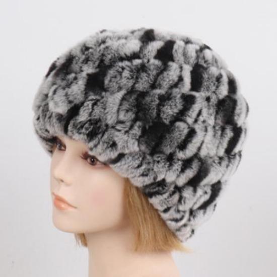 Hot Sale Russian Lady Natural Real Rex Rabbit Fur Hats Women Knitted Outdoor Rex Rabbit Fur Hat New Warm Real Fur Caps