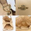 Used COACH Tote Bag F57545 leather pink beige Shoulder