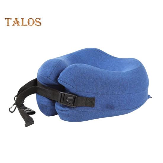 

Подушка U-образной формы с защитой шеи, с эффектом памяти, толстая эластичная, с медленным отскоком, для путешествий, с регулируемой лентой, для снятия боли, для поддержки шеи в дальнем полете, для офиса королевский синий