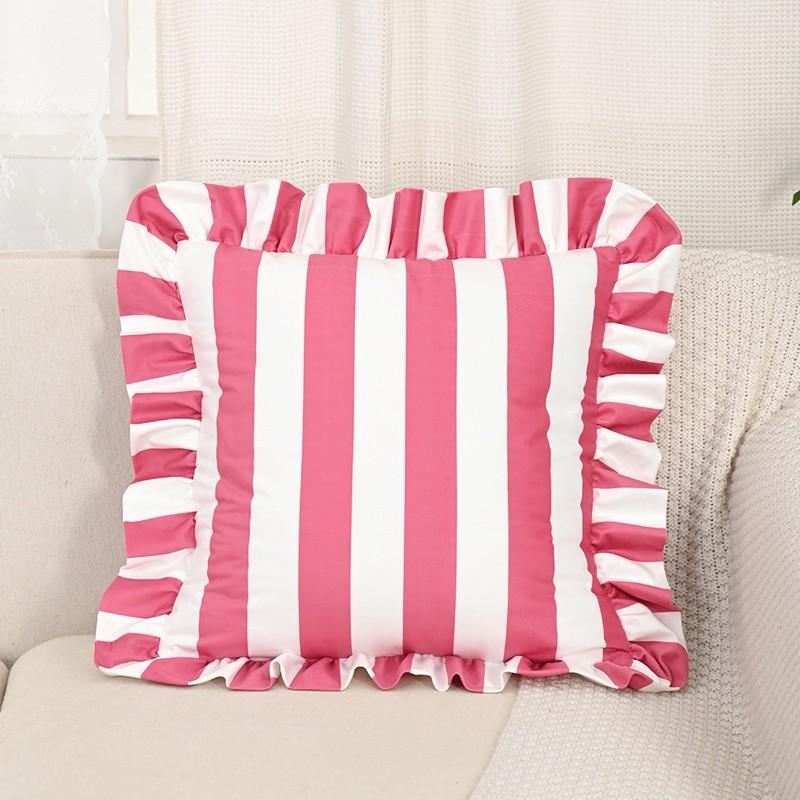 1PC Striped Velvet Pillowcase Soft Cozy Cushion Cases Bedding Pillow Cover Couch Bedroom Living Room Home Decor 18X18Inch