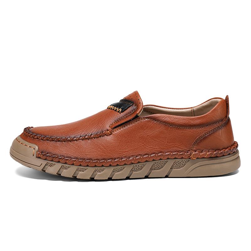 38-46 Men's Leather Casual Shoes Handmade Loafers Comfortable Men's Slip On Shoes Flat Moccasins Men's Sneakers