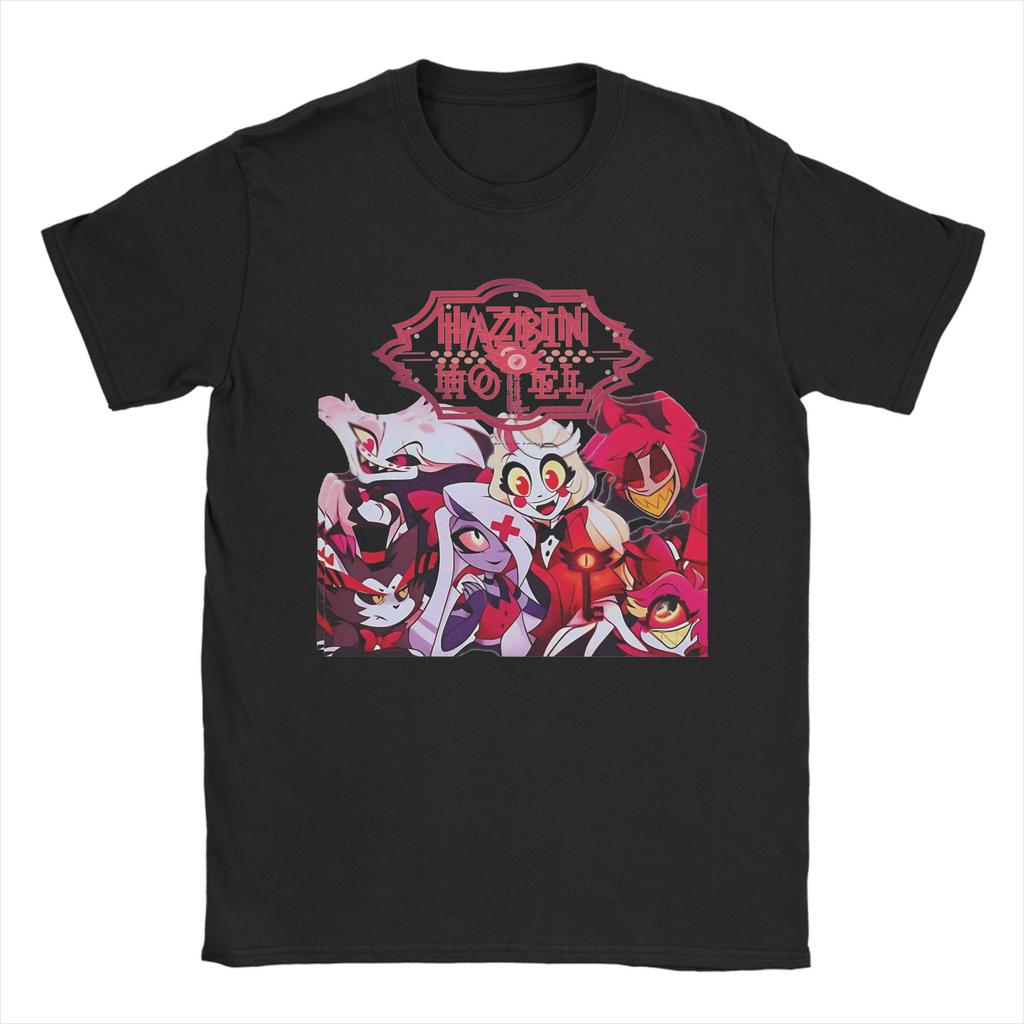 Hazbins Hotels Huskerdust Valentine T-Shirt Men Women  Humorous 100% Cotton Tee Shirt O Neck Short Sleeve T Shirt Original Tops