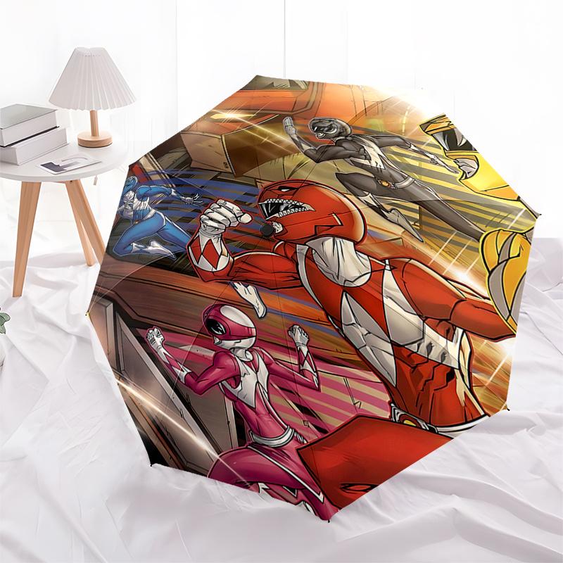 

Power Rangers Automatic Opening Folding Umbrella with 8 Bone Frame Perfect for Fans, Travelers, and Daily Use!0104016a