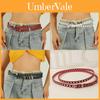 Fashionable Solid Color Porous Design Women Slim Waist Belt For Hiphop And Street Fashion