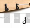 10x Screw hooks for hanging lights, garlands, and cable decorations
