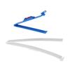 Guida Fai da Te per Taglio Capelli Livella Professionale per Frange Pettine Guida per Tagliacapelli (Bianco blu)