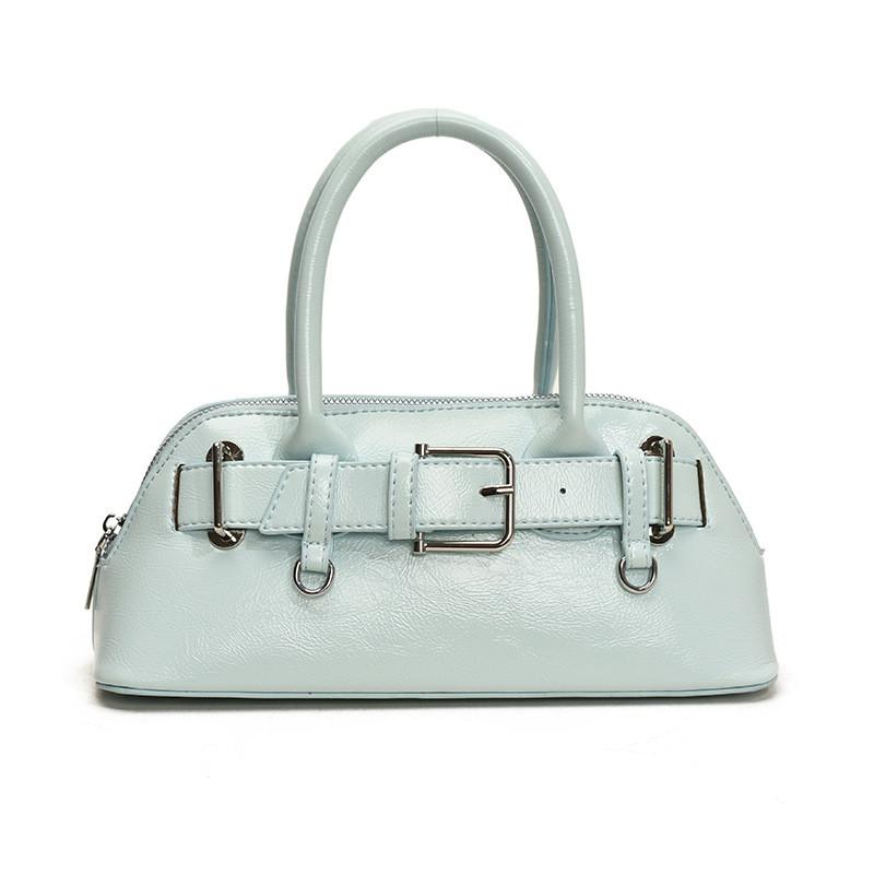 Shaped Shell Handbag Solid Color Single Shoulder Crossbody Bag Women Fashion