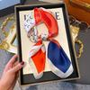 Silk scarf women's neck new scarf with coat 70 small square scarf scarf mother high-end scarf