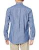 Amazon Essentials Men's Regular Fit Chambray Shirt, Long Sleeve, Rinse, Size L