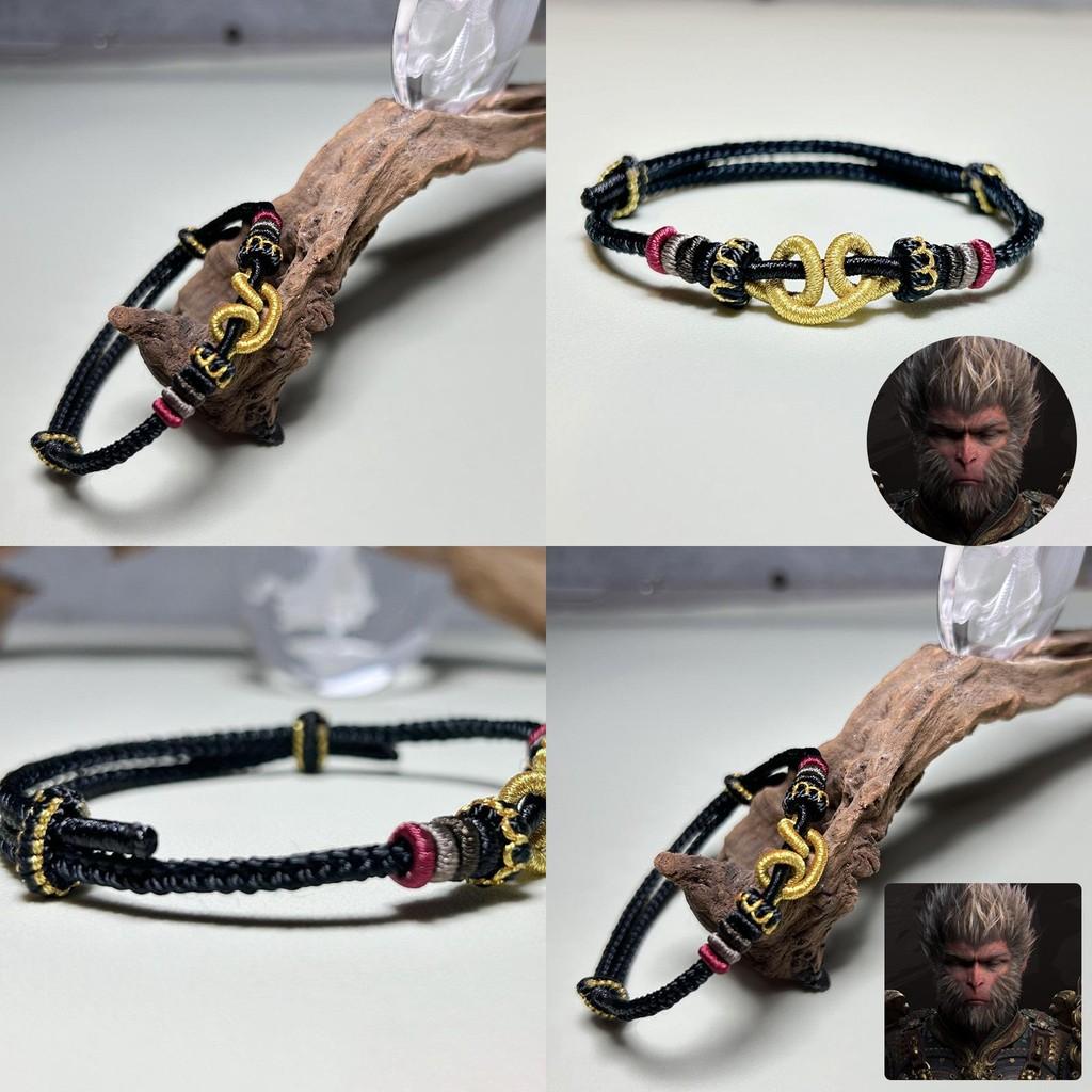Unique Diy Handwoven Wukong Colorful Bracelet Embracing Ethnic Charm For Meaningful Couples Gift