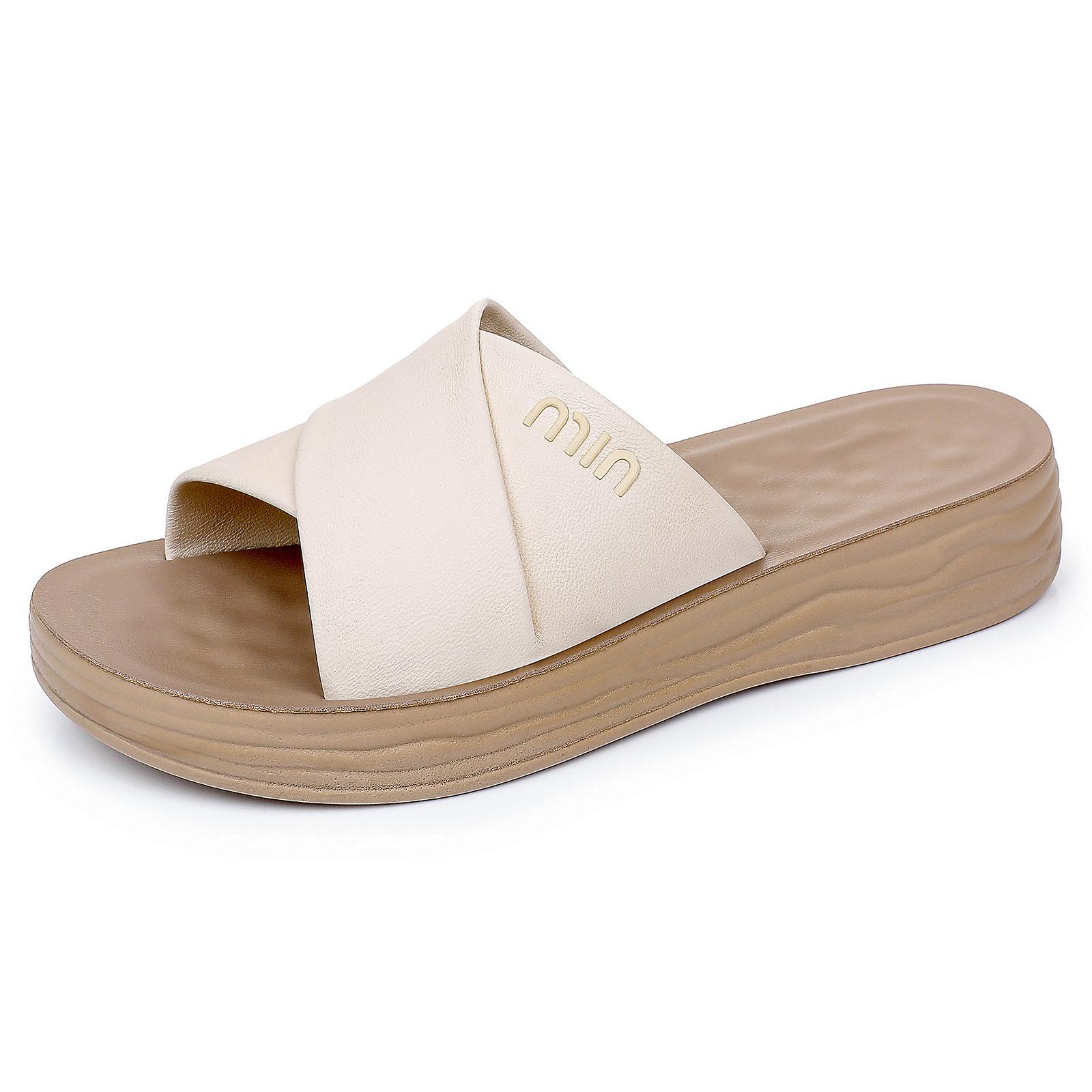 

Women s Shoes Versatile Slippers Summer Thick Bottom Sandals Outdoor Casual Anti Slip Open Toe Mom Shoes Casual Soft Walking All Day Sneakers 36