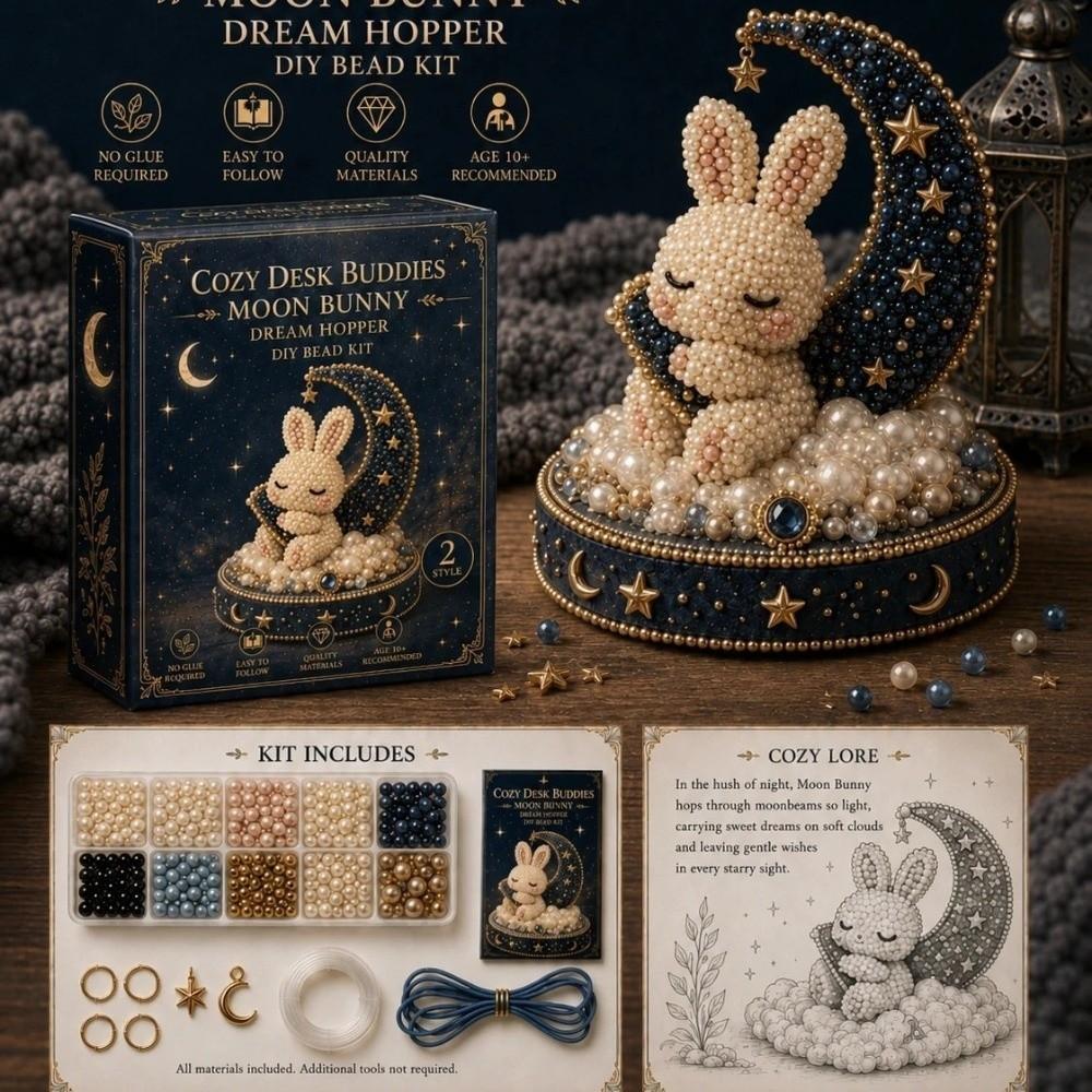 3D Design Animal Guardian Beading Kit Animal Shape Bead Craft Set  For Adults & Kids
