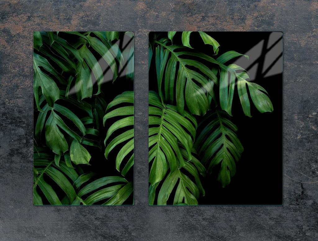 SZKLANA PŁYTA OCHRONNA NA KUCHENKĘ 70x52 MONSTERA
