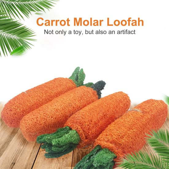Pet Molar Toy Exquisite Teeth Cleaning Healthy Pet Rabbit Carrot Teeth Grinding Toys for Guinea Pig