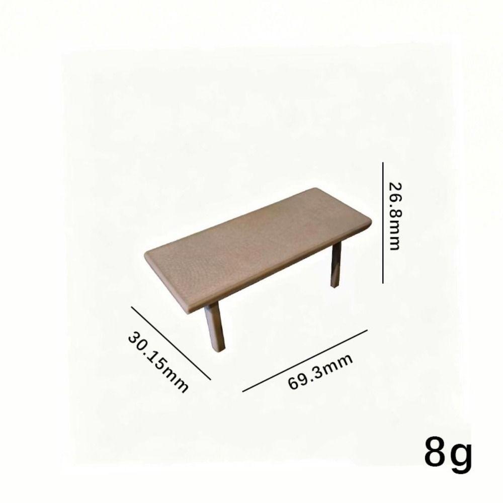 Mini Coffee Table Chairs 1/12 Simulation Furniture Model Toys Doll House Decoration Accessories