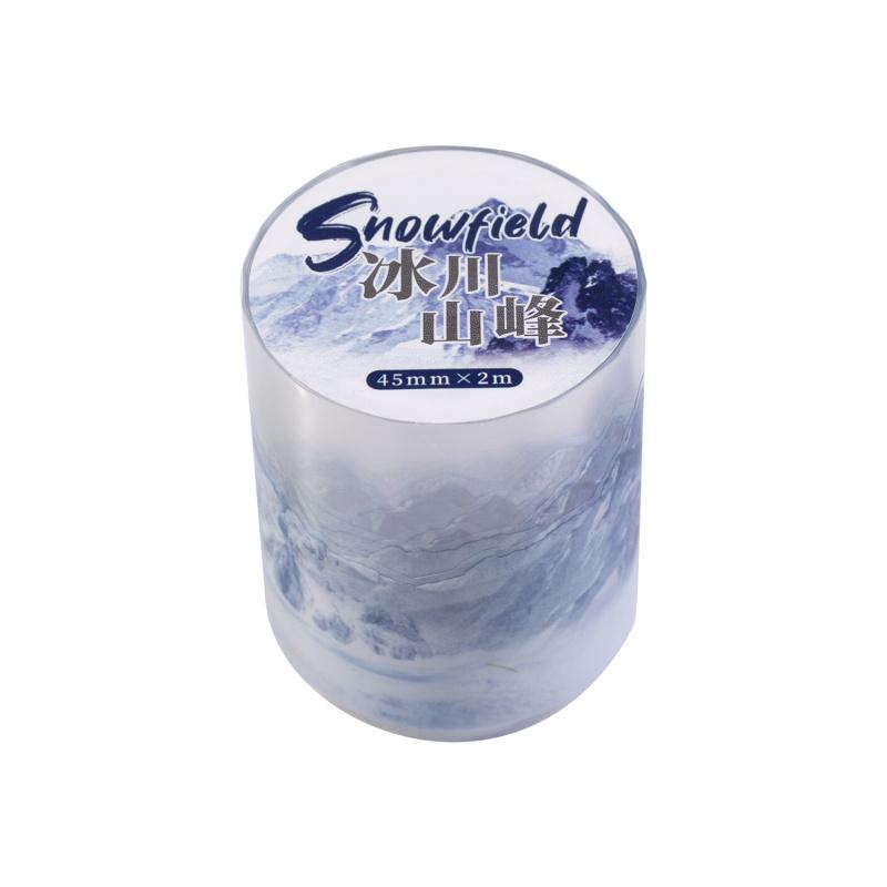 1 Roll Winter Snow Scene Themed Tape Stickers, Versatile Snowy Styles & Crisp Details, Perfect for Journal Embellishment