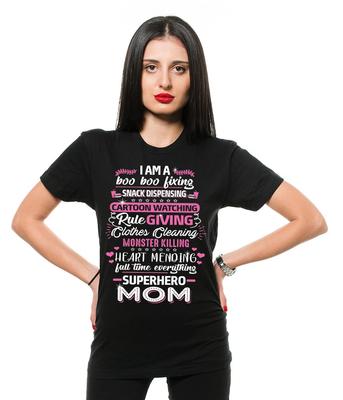 Muttertagsgeschenk T-Shirt Lustiges Geschenk für Mama T-Shirt Superhelden-Mama Lustiges Shirt