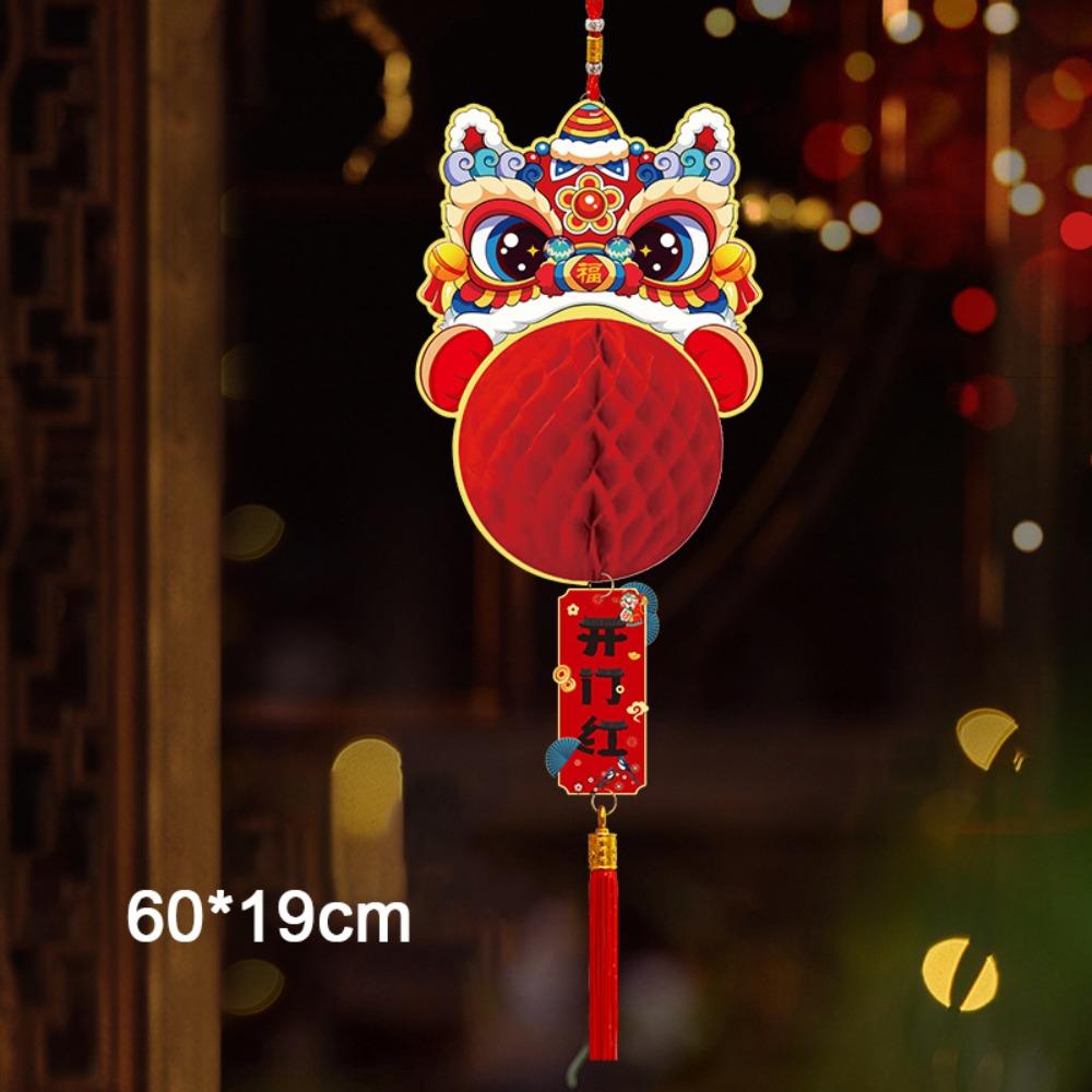 Paper New Year Pendant Red Hanging Lantern Creative Red Lantern  New Year