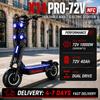 TROTINETĂ ELECTRICĂ PLIABILĂ PENTRU ADULȚI TOURSOR X14 Pro 5000W 2 Motoare Duble Baterie 72V 40Ah Viteză 100KM H Autonomie 130KM Roată de 13 Inch