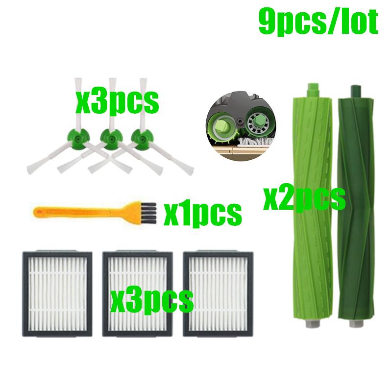 Hepa Filter+Side Brush+Brush Roll+dust bags Replacement for iRobot Roomba i7 E5 E6 I Series Robot Vacuum Cleaner Spare Parts